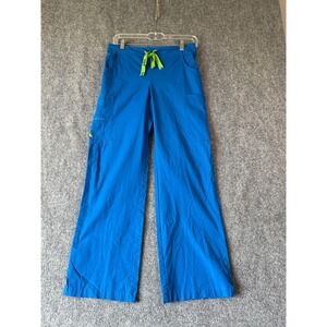 Crocs Medical‎ Apparel Women's Blue Scrub Pants Drawstring Pockets Relaxed